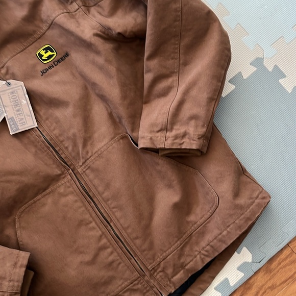 Destinations John Deere NEW Harvester Works Jacket Coat Size M Quilted Interior - Picture 4 of 11